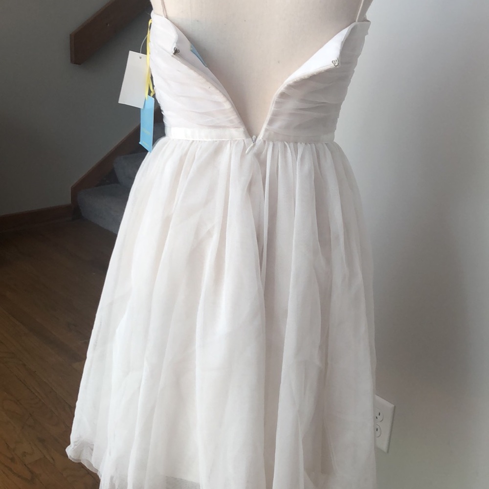 NWT $198 | Ivory | luxury prom 2 | Tulle Dress 2 | short luxury dress 2 - Picture 7 of 7